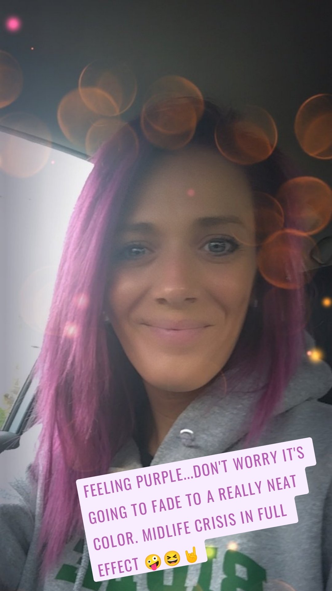 Feeling Purple...Don't worry it's going to fade to a really neat color. Midlife crisis in full effect 🤪😆🤘